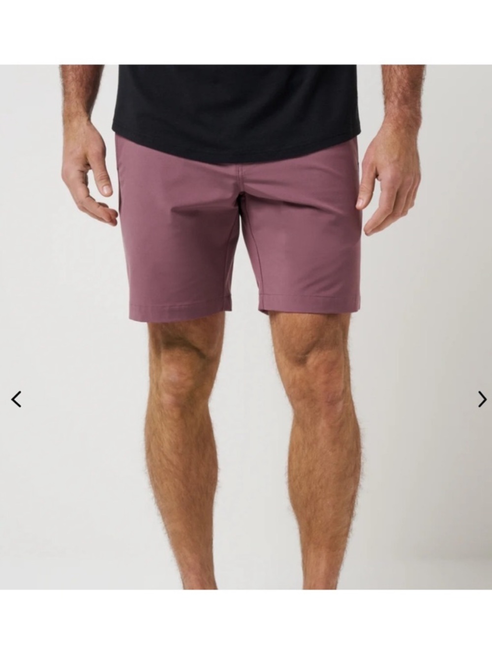 TravisMathew Flat Front Shorts in Mauve Pink